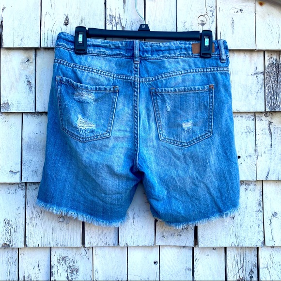 Garage Girlfriend Distressed Denim Shorts - Picture 2 of 6